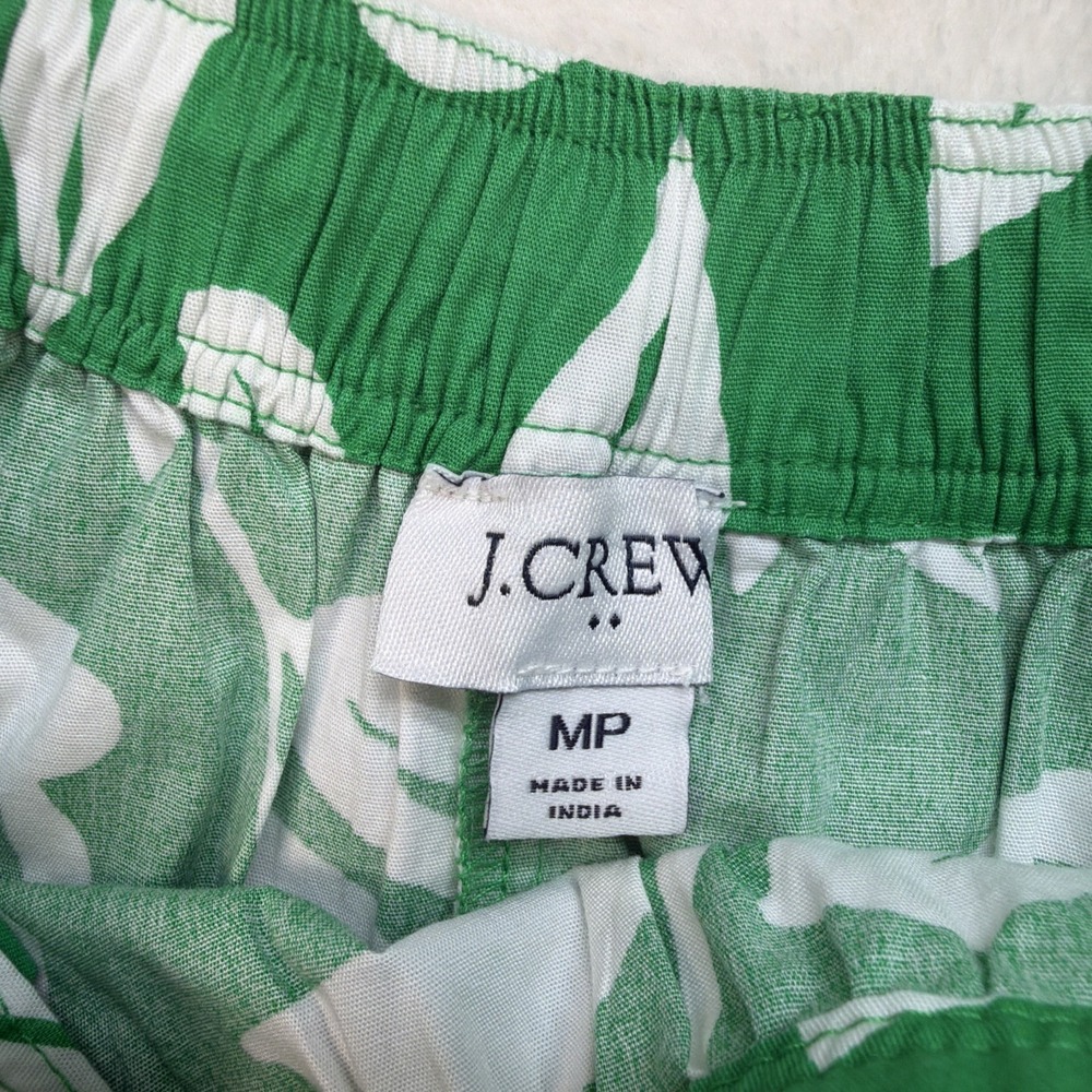 J Crew Floral Two Piece Set Womens Size 6 Green Crop Top Skirt Matching - Picture 13 of 16